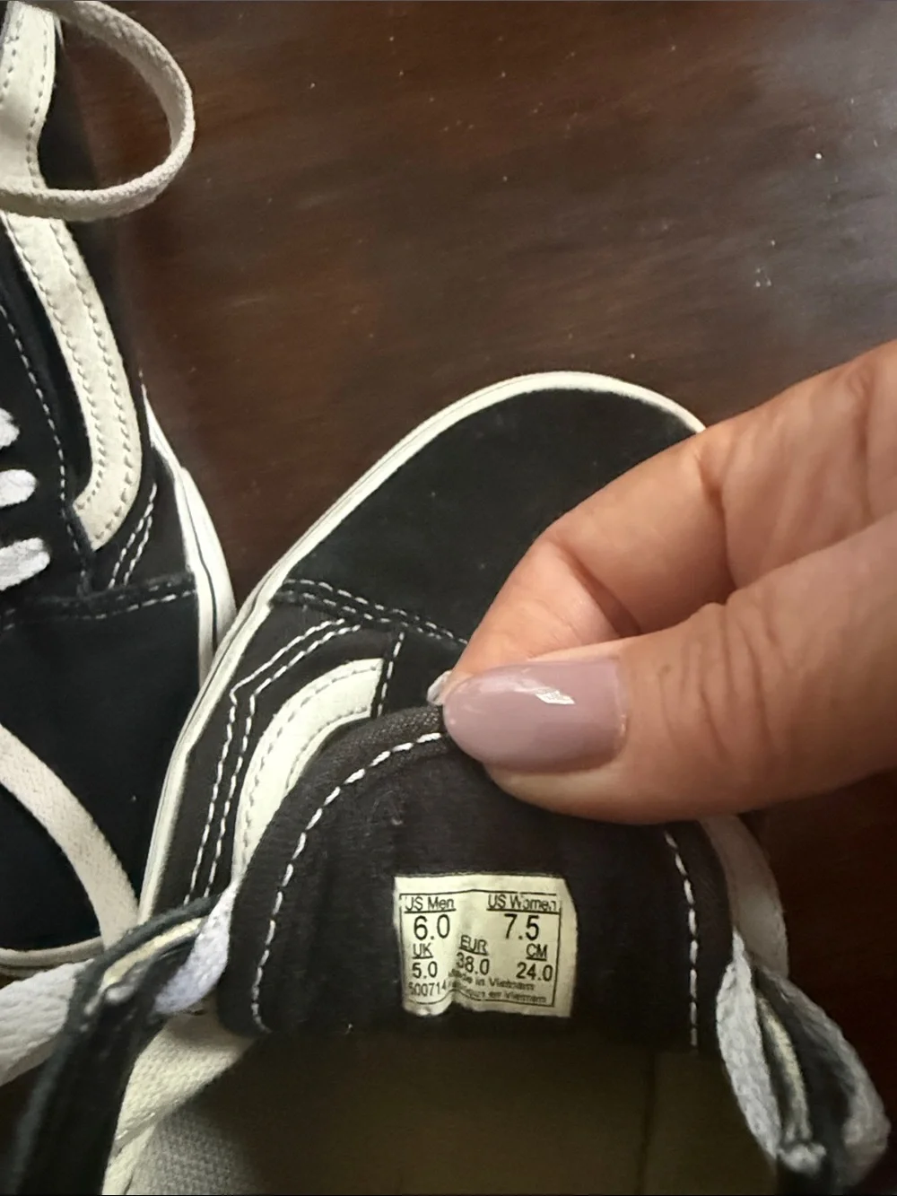 Vans Black and White Old Skool Lace-Up Sneakers - Men's
